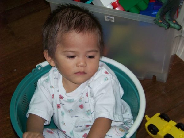 Jerard in basket