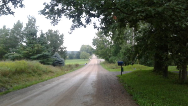 Enjoying Country Road Walk