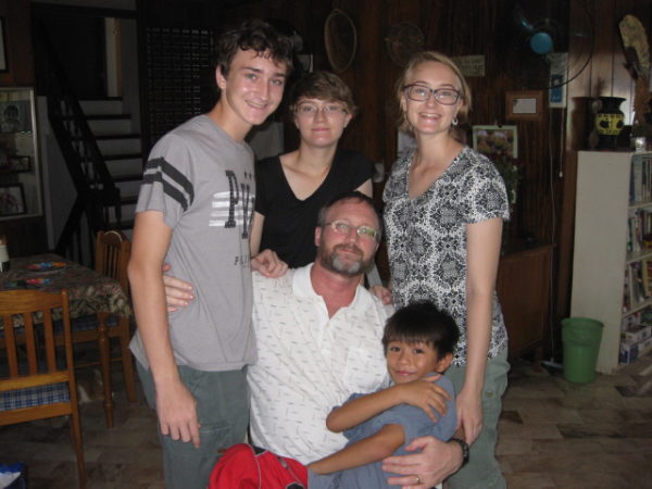 Kurt with kids on Father's day